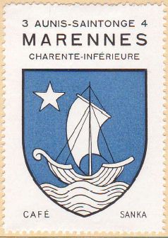 Blason de Marennes (Charente-Maritime)/Coat of arms (crest) of Marennes ...