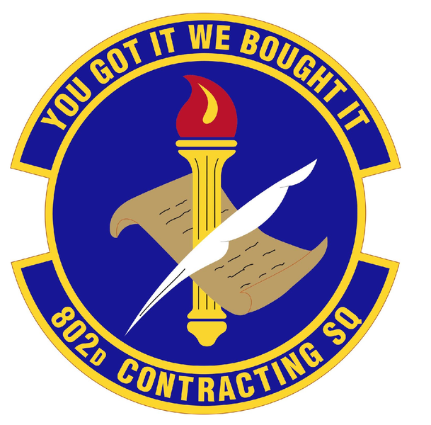 File:802nd Contracting Squadron, US Air Force.png