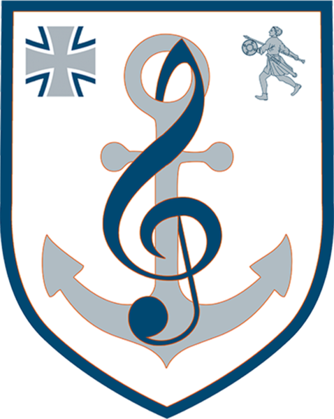 Coat of arms (crest) of the Naval Music Corps Wilhelmshaven, German Navy