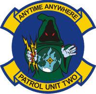 Coat of arms (crest) of the Patrol Squadron Special Unit 2 (VPU-2) Wizards, US Navy