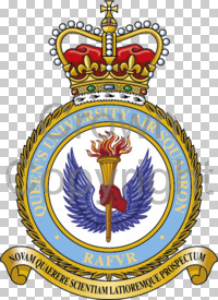 Coat of arms (crest) of the Queen's University Air Squadron, Royal Air Force Volunteer Reserve