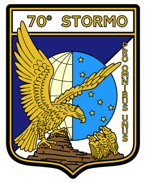Coat of arms (crest) of the 70th Wing, Italian Air Force