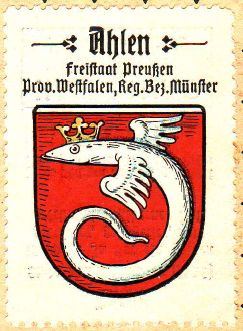 Wappen von Ahlen/Coat of arms (crest) of Ahlen