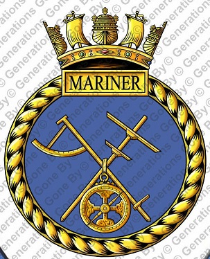 Coat of arms (crest) of the HMS Mariner, Royal Navy