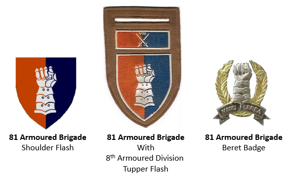 Coat of arms (crest) of the 81 Armoured Brigade, South African Army
