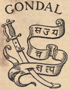 Arms (crest) of Gondal (State)
