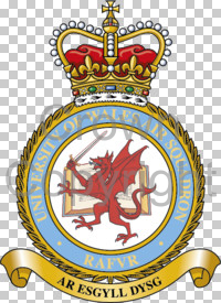 Coat of arms (crest) of the University of Wales Air Squadron, Royal Air Force Volunteer Reserve