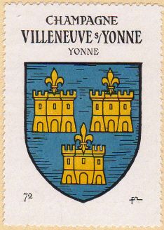 Blason de Villeneuve-sur-Yonne
