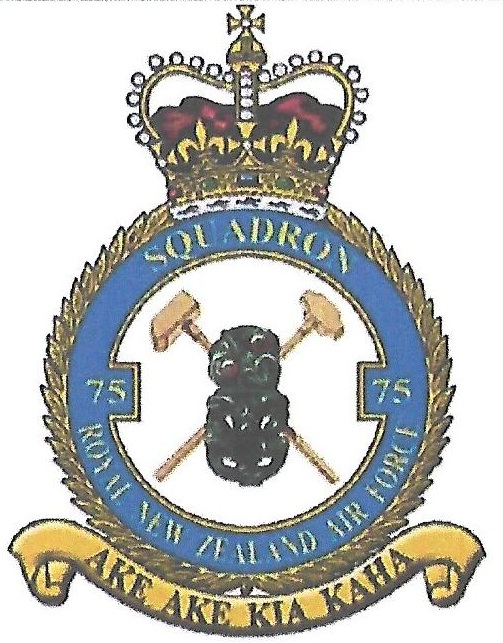 Coat of arms (crest) of the No 75 Squadron, RNZAF