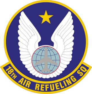 Coat of arms (crest) of the 18th Air Refueling Squadron, US Air Force