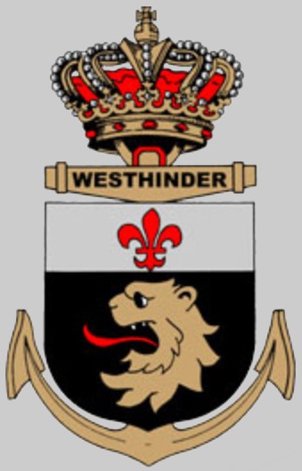 Coat of arms (crest) of the Frigate Westhinder (F913), Belgian Navy