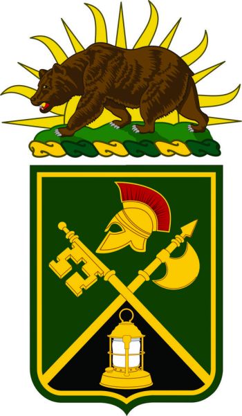 Coat of arms (crest) of 143rd Military Police Battalion, California Army National Guard