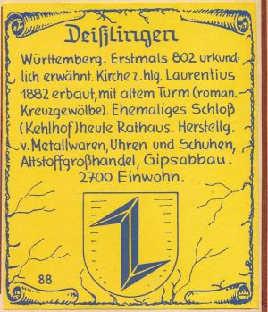 Wappen von Deisslingen/Coat of arms (crest) of Deisslingen