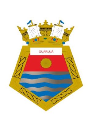 Coat of arms (crest) of the Patrol Ship Guarujá, Brazilian Navy