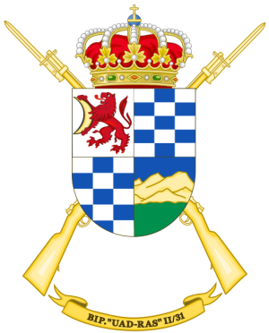 Protected Infantry Battalion Uad Ras II-31, Spanish Army.png