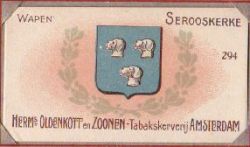 Wapen van Serooskerke (Walcheren)/Arms (crest) of Serooskerke (Walcheren)Het wapen in de Oldenkott albums +/- 1910