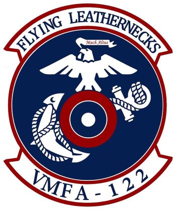 Coat of arms (crest) of VMFA-122 Flying Leathernecks, USMC