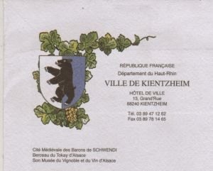 Blason de Kientzheim/Coat of arms (crest) of {{PAGENAME
