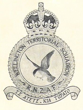 Coat of arms (crest) of the Wellington Territorial Squadron, RNZAF