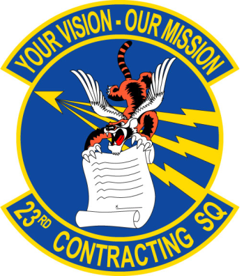 Coat of arms (crest) of the 23rd Contracting Squadron, US Air Force