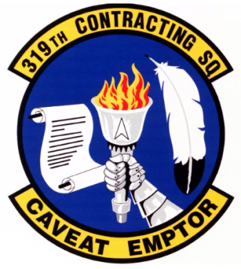 Coat of arms (crest) of the 319th Contracting Squadron, US Air Force
