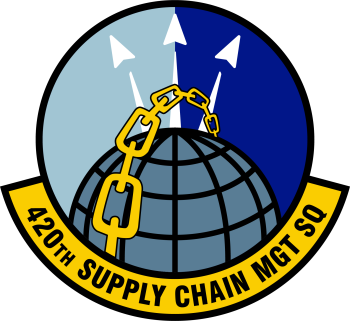 Coat of arms (crest) of the 420th Supply Chain Management Squadron, US Air Force