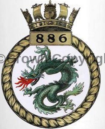 Coat of arms (crest) of the No 886 Squadron, FAA