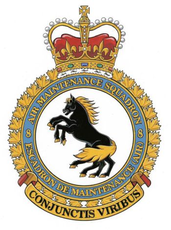 Coat of arms (crest) of the No 8 Air Maintenance Squadron, Royal Canadian Air Force