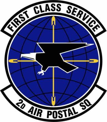 Coat of arms (crest) of the 2nd Air Postal Squadron, US Air Force