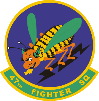Coat of arms (crest) of the 47th Fighter Squadron, US Air Force