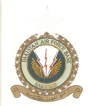 Coat of arms (crest) of the Pakistan Air Force Base Sakeser