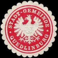 Wappen von Quedlinburg /Arms (crest) of Quedlinburg