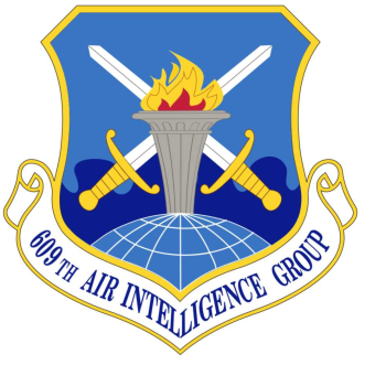 Coat of arms (crest) of the 609th Air Intelligence Group, US Air Force