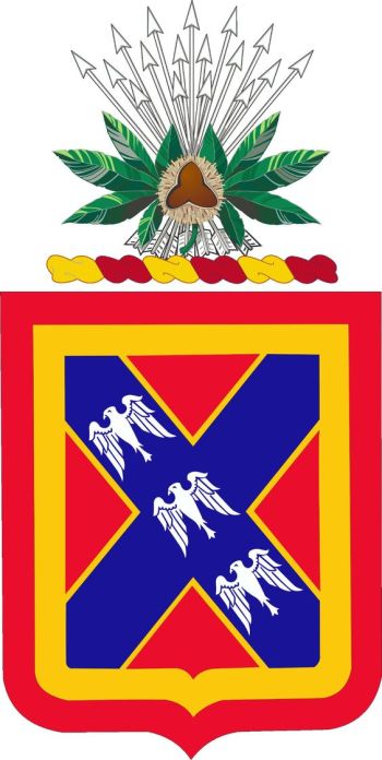 Coat of arms (crest) of the 987th Field Artillery Battalion, Ohio Army National Guard