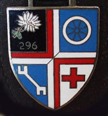 Blason de Supply Company 296, German Army/Arms (crest) of Supply Company 296, German Army
