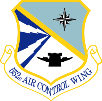 Coat of arms (crest) of the 552nd Air Control Wing, US Air Force