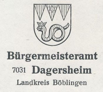 Wappen von Dagersheim