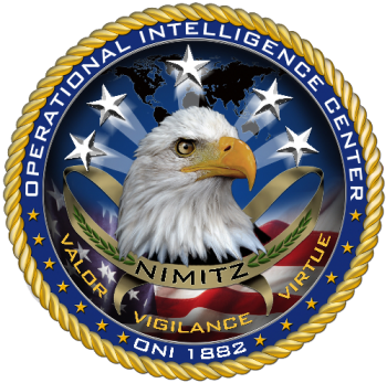 Coat of arms (crest) of the Nimitz Operational Intelligence Center, US Navy
