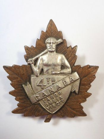 Coat of arms (crest) of the 4th Canadian Labour Battalion, CEF