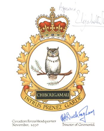 Coat of arms (crest) of the Canadian Forces Station Chibougamau, Canada