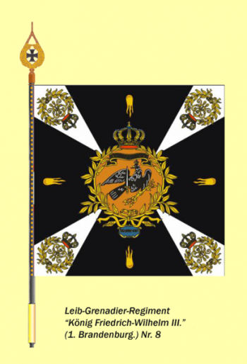 Coat of arms (crest) of Life Grenadier Regiment King Friedrich Wilhelm III (1st Brandenburgian) No 8, Germany