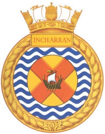 Coat of arms (crest) of the HMCS Incharran, Royal Canadian Navy