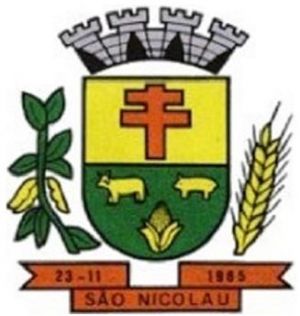 Brasão de São Nicolau (Rio Grande do Sul)/Arms (crest) of São Nicolau (Rio Grande do Sul)