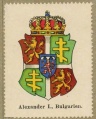 Wappen von Alexander I von Bulgarien