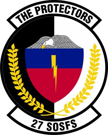 Coat of arms (crest) of the 27th Special Operations Security Forces Squadron, US Air Force