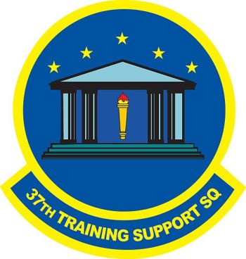 Coat of arms (crest) of the 37th Training Support Squadron, US Air Force
