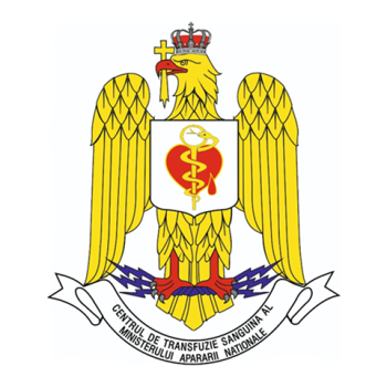 Coat of arms (crest) of the Blood Transfusion Center of the Ministry of Defence, Romania