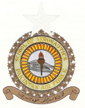 Coat of arms (crest) of the School of Aeronautics, Pakistan Air Force