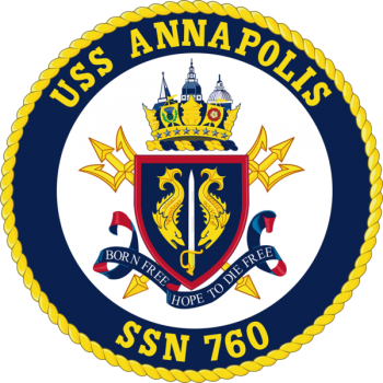 Coat of arms (crest) of the Submarine USS Annapolis (SSN-760)