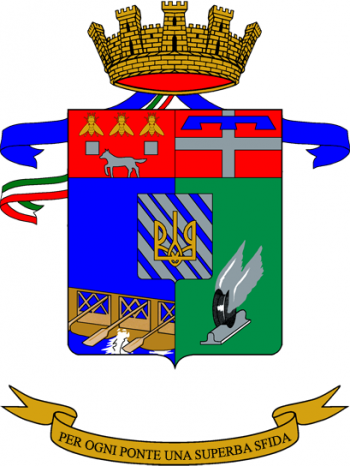 Coat of arms (crest) of the 2nd Bridge Engineer Regiment, Italian Army